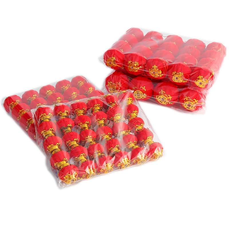 Маленькие подвесные украшения в виде фонариков, большая красная маленькая гирлянда с фонариками, уличное новогоднее праздничное украшение, оптовая продажа фонарей для бонсай на балконе.