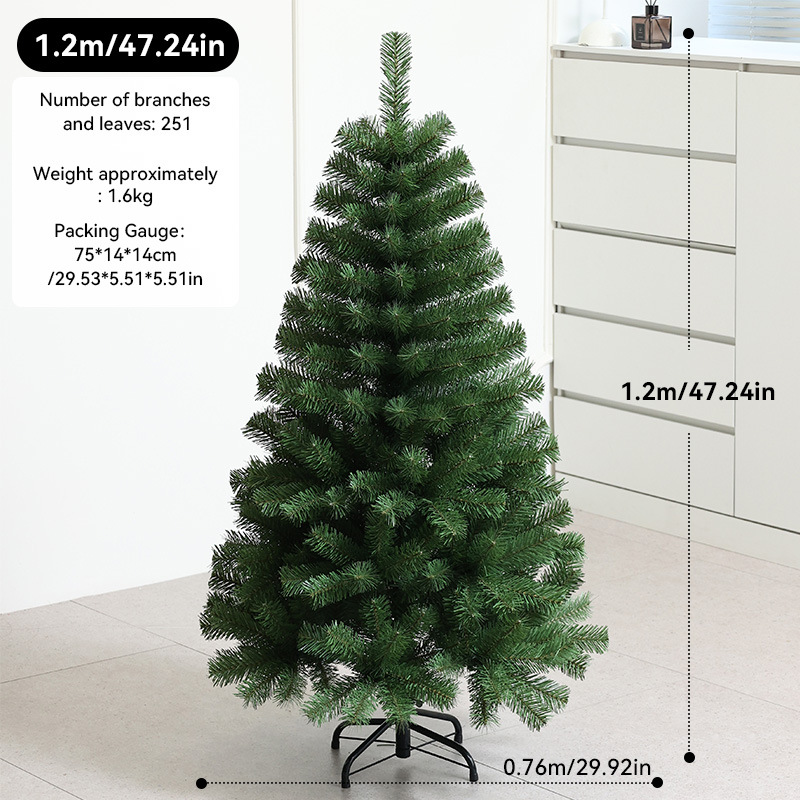 Transfronterizos PVC gran árbol de Navidad cifrado luminoso árbol de Navidad decoración decoración de Navidad al por mayor en stock