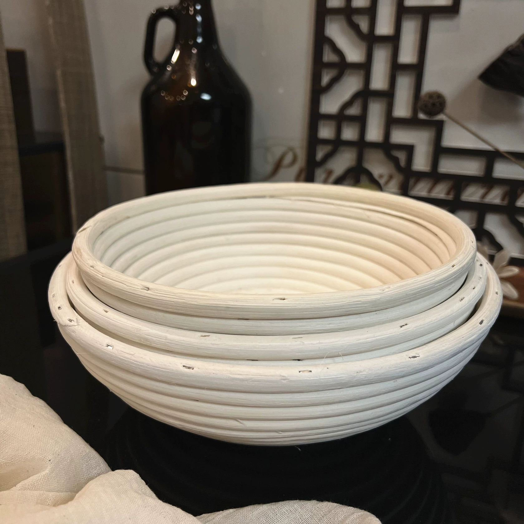 Чаша для брожения хлеба из ротанга Круглая корзина для выпечки хлеба в европейском стиле Овальная корзина для брожения трансграничная платформа