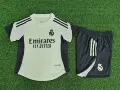 2526 Real Madrid Light Green Kids With Sponsor