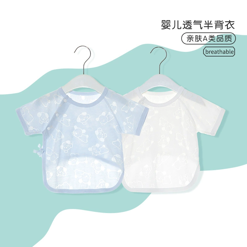 Summer overall for new born for baby, thin children's summer clothing, with short sleeve, 3 month