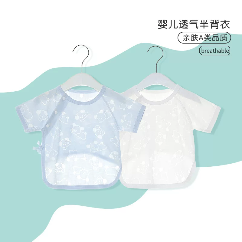 Summer overall for new born for baby, thin children's summer clothing, with short sleeve, 3 month