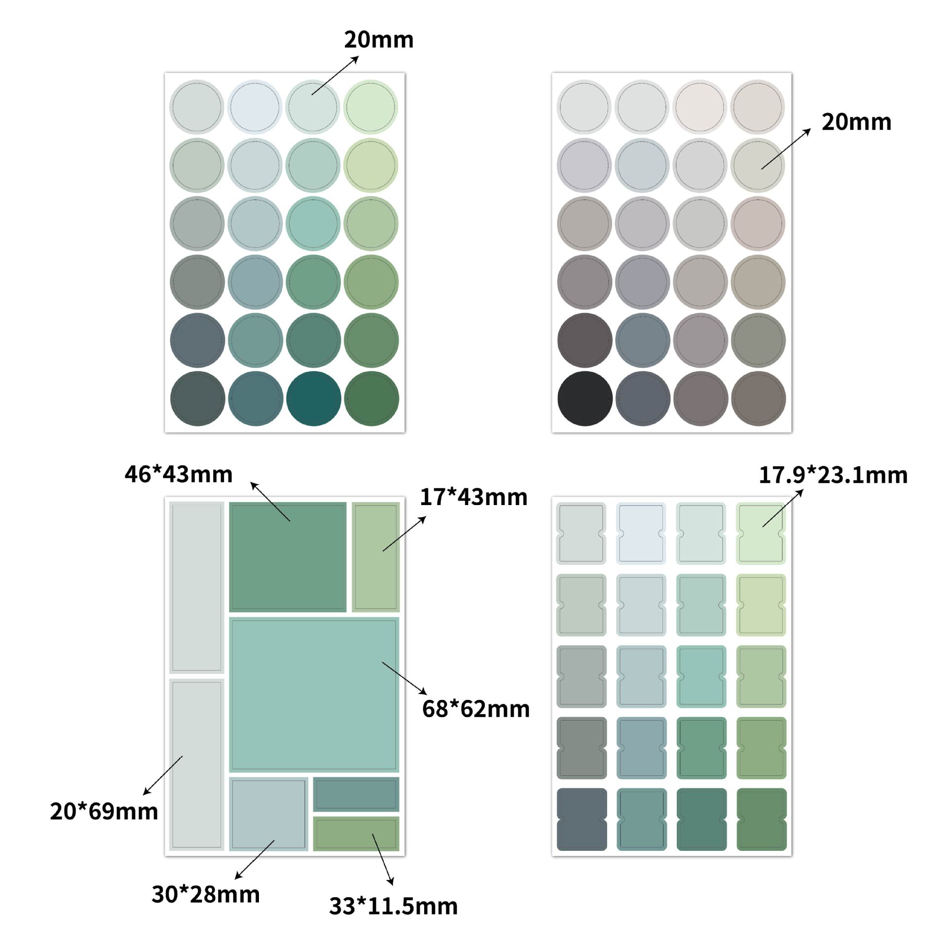 Multifunctional color label stickers-effect picture-04