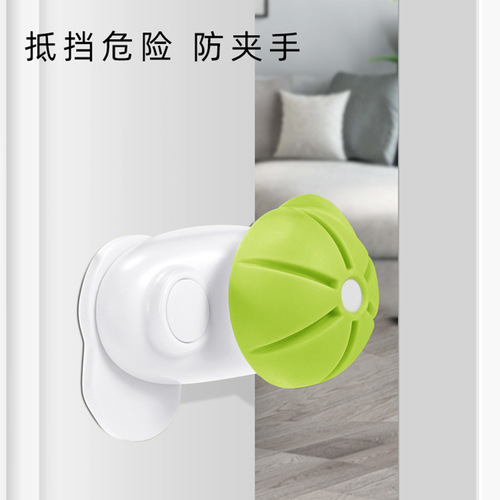 Child safety lock baby silicone anti-pinch door stopper door stopper windproof door stop buffer door touch wholesale