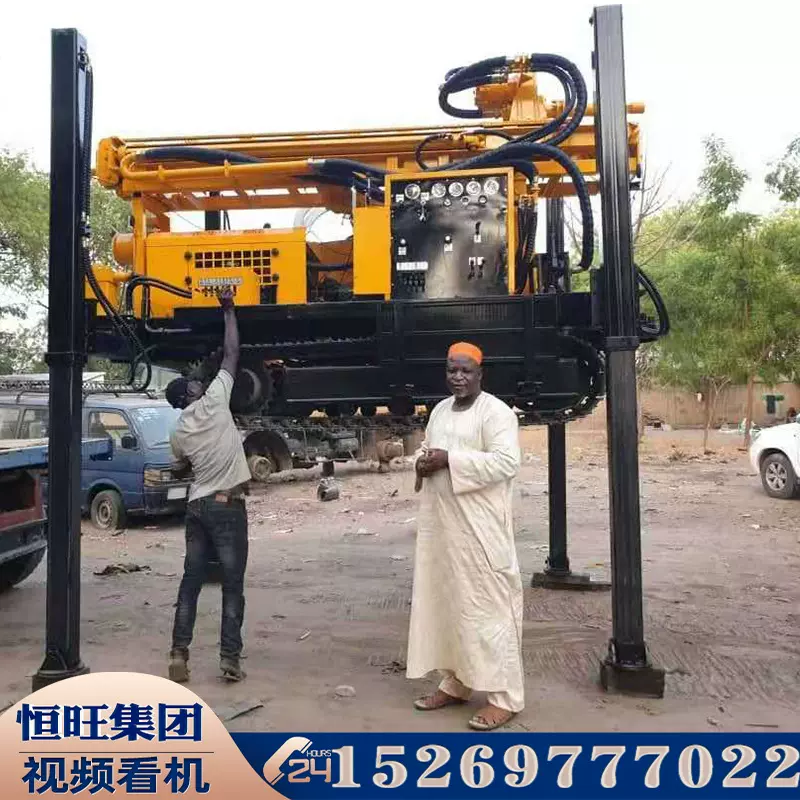 气动打井履带凿岩钻机全液压水井钻机钻井机气动钻机