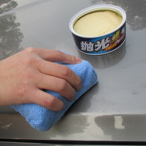 Car large crystal-plated waxing sponge, high-density car wash sponge block, beauty cleaning polishing sponge, car sponge