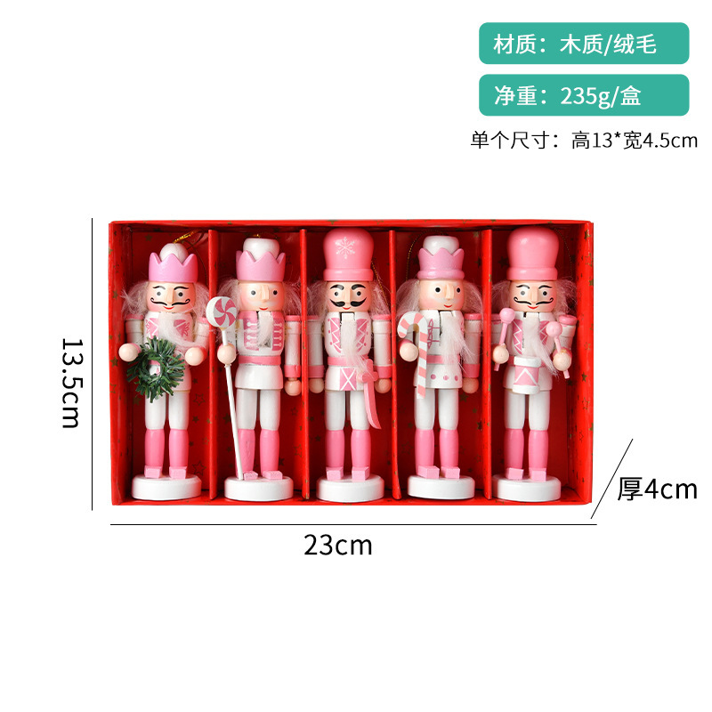 Cascanueces de estilo europeo, habitación de soldado, decoración de sala de estar, juguetes de madera, marionetas, adornos, colgantes, colgantes de Navidad
