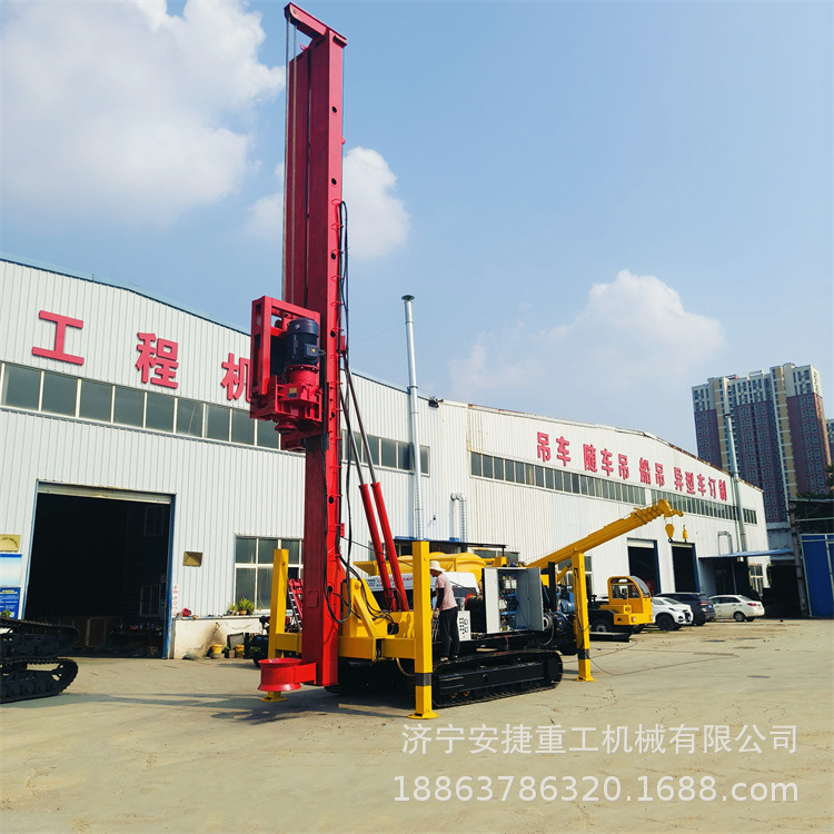履带式长螺旋打桩机 6-20米cfg灌注桩钻机 地表勘探地基打桩机