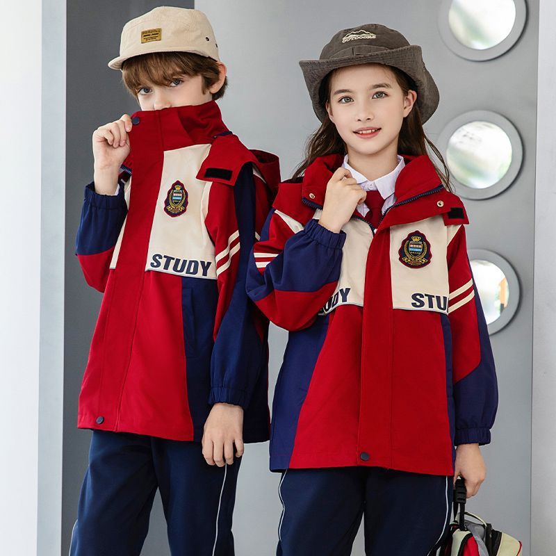 초등학생을위한 교복 3 조각 재킷 유치원 정원 옷 봄 가을 겨울 옷 어린이 클래스 옷 3 대 1