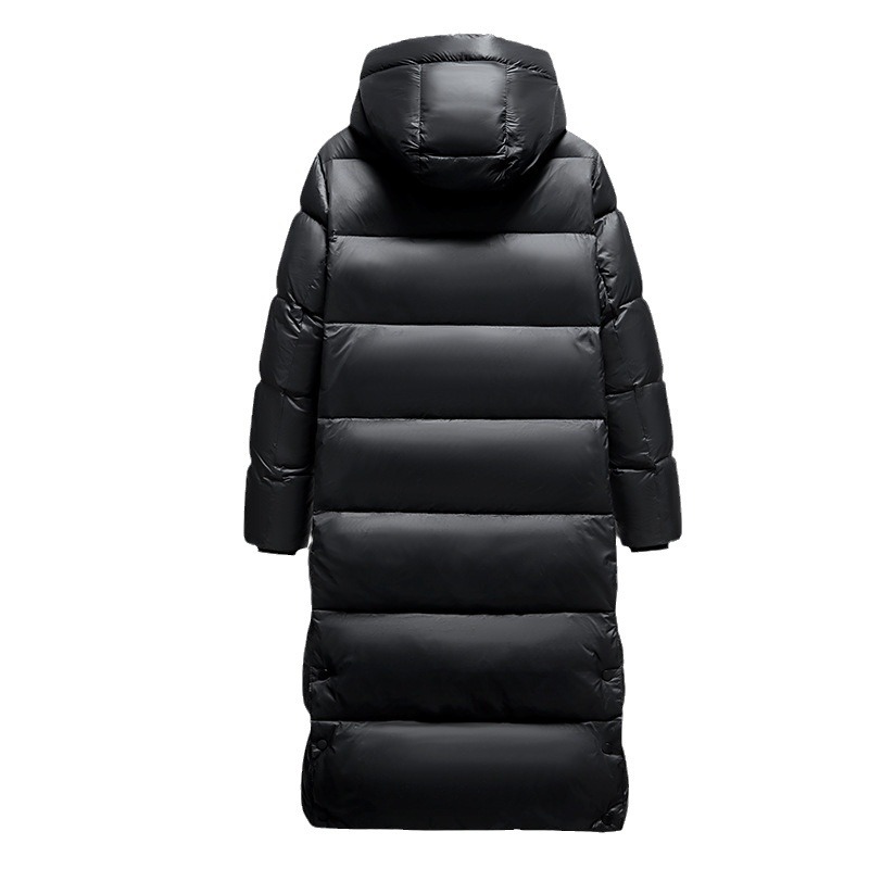 Herrkläder Svart och guld Rock jacka herr lång kappa vinter förtjockade arbetskläder utanför säsongen äkta märke luva varm_voghion.com