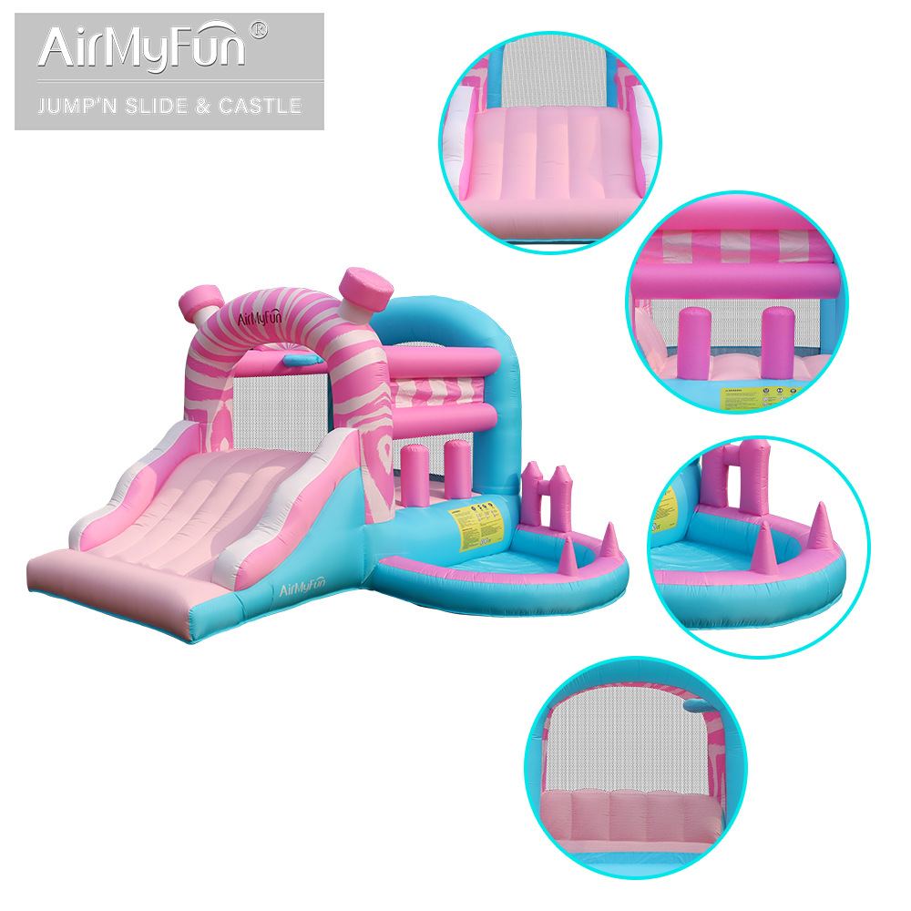 AMF inflatable castillo infantil inflatable casero cama trampolín interior y exterior castillo infantil casero inflatable tobogan