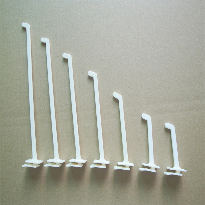 供应纸货架挂钩塑料挂勾纸展架配件胶钩ABS钩