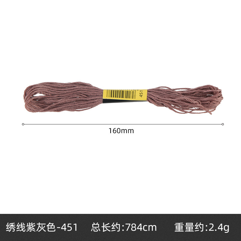 Hilo de punto de cruz de 42 colores, hilo de bordado de poliéster y algodón, bordado puntual, bordado de punto, bordado de punto de cruz
