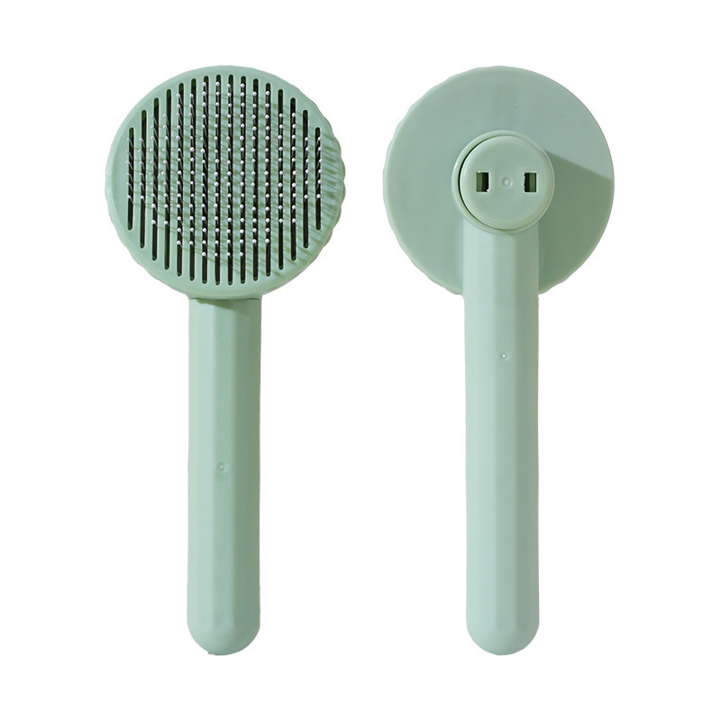 Peine para mascotas de acero inoxidable para eliminar el pelo flotante Peine de limpieza para gatos Macaron Productos de cepillo de masaje para mascotas al por mayor image 19