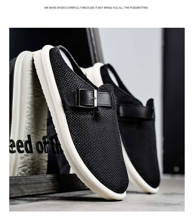 Dép sandal nam nửa gót không quai hậu, thoáng khí mùa hè, đế bằng nhẹ, size lớn 39–47 — BK 502m màu, BK 503m màu, BK 505m màu nâu, BK501 kaki chi tiết 30