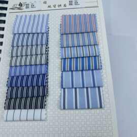 春夏色织新品韩风肌理高品质格子条纹男女童装衬衫连衣裙吊带鞋材