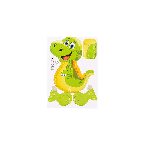 Cartoon 3D three-dimensional puzzle primary school students handmade puzzle DIY airplane dinosaur model children's toys prizes wholesale
