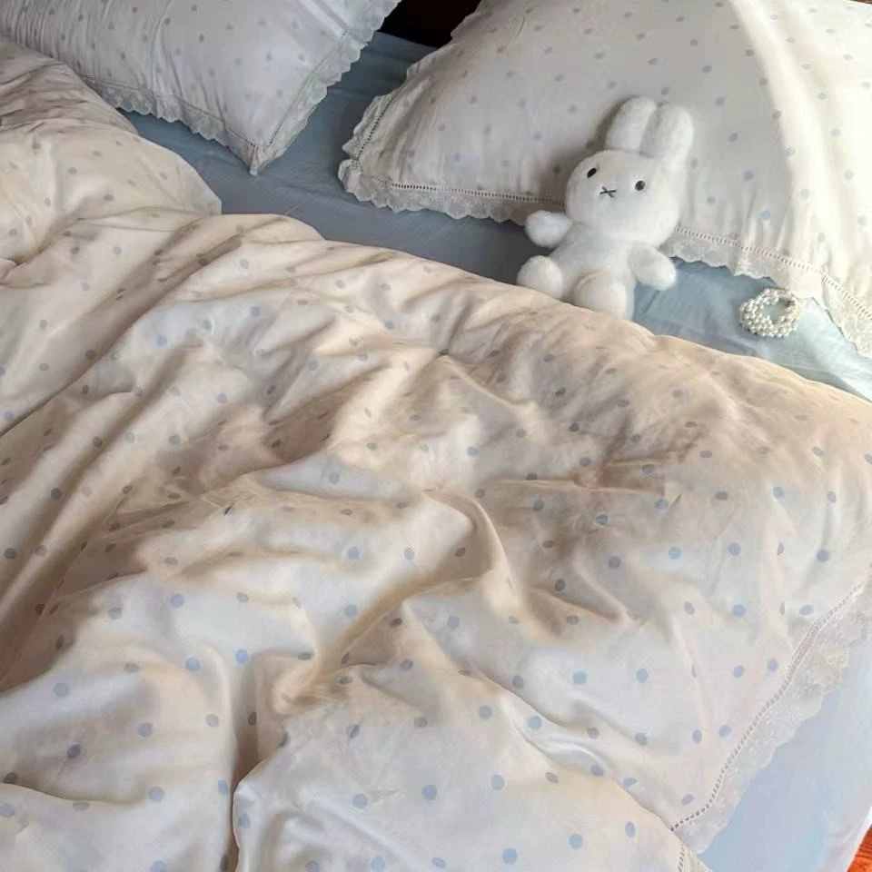 Французская хлопковая двухслойная пряжа из четырех частей