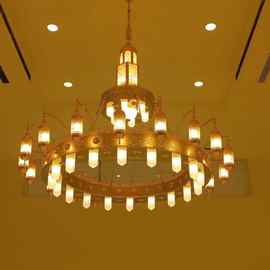 定制法式酒店大厅吊灯个性教堂阿拉伯清真寺大气别墅金色艺术灯具