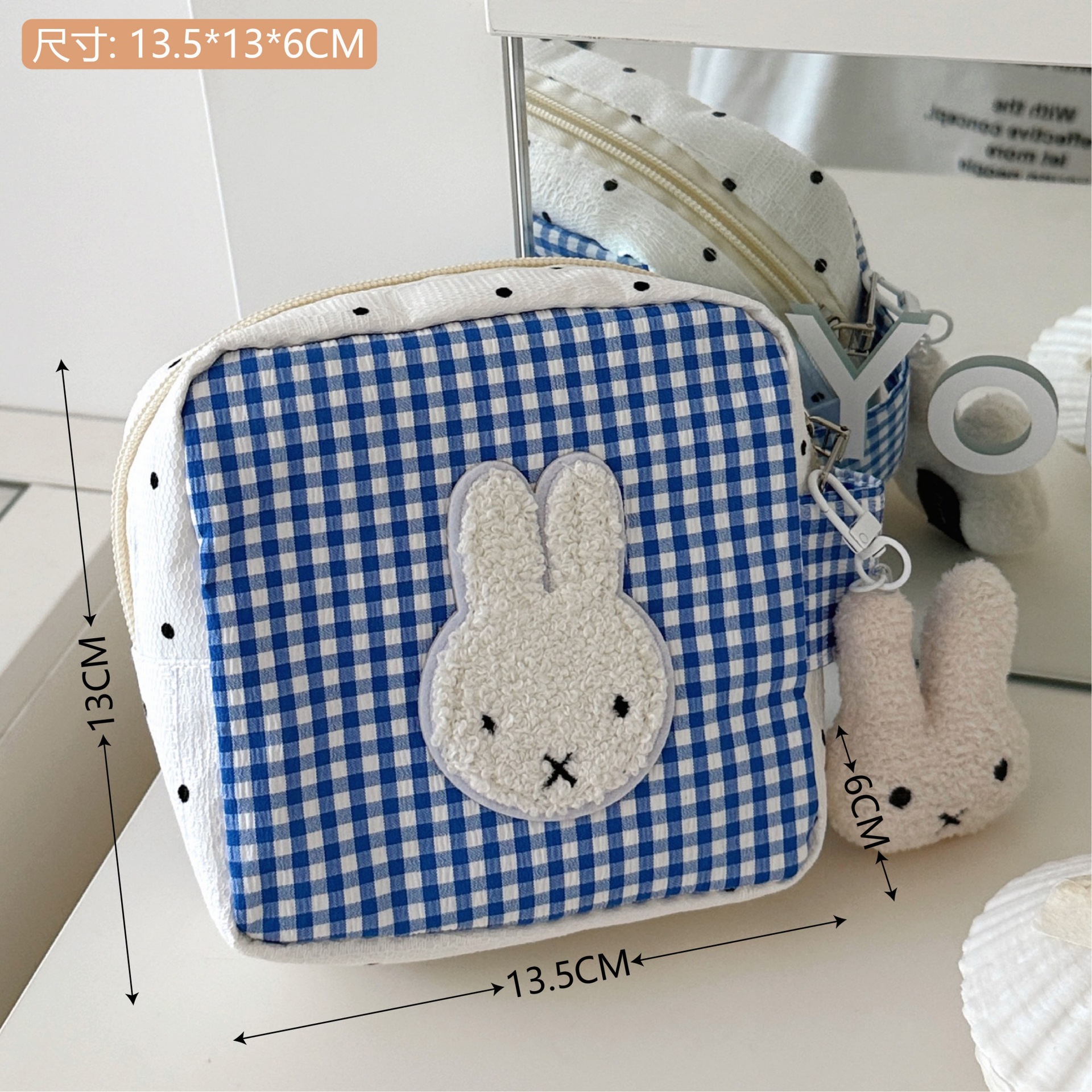 Tengyi original lindo gato de dibujos animados bolsas de maquillaje portátiles de gran capacidad para niñas bolsas de almacenamiento de maquillaje nuevas