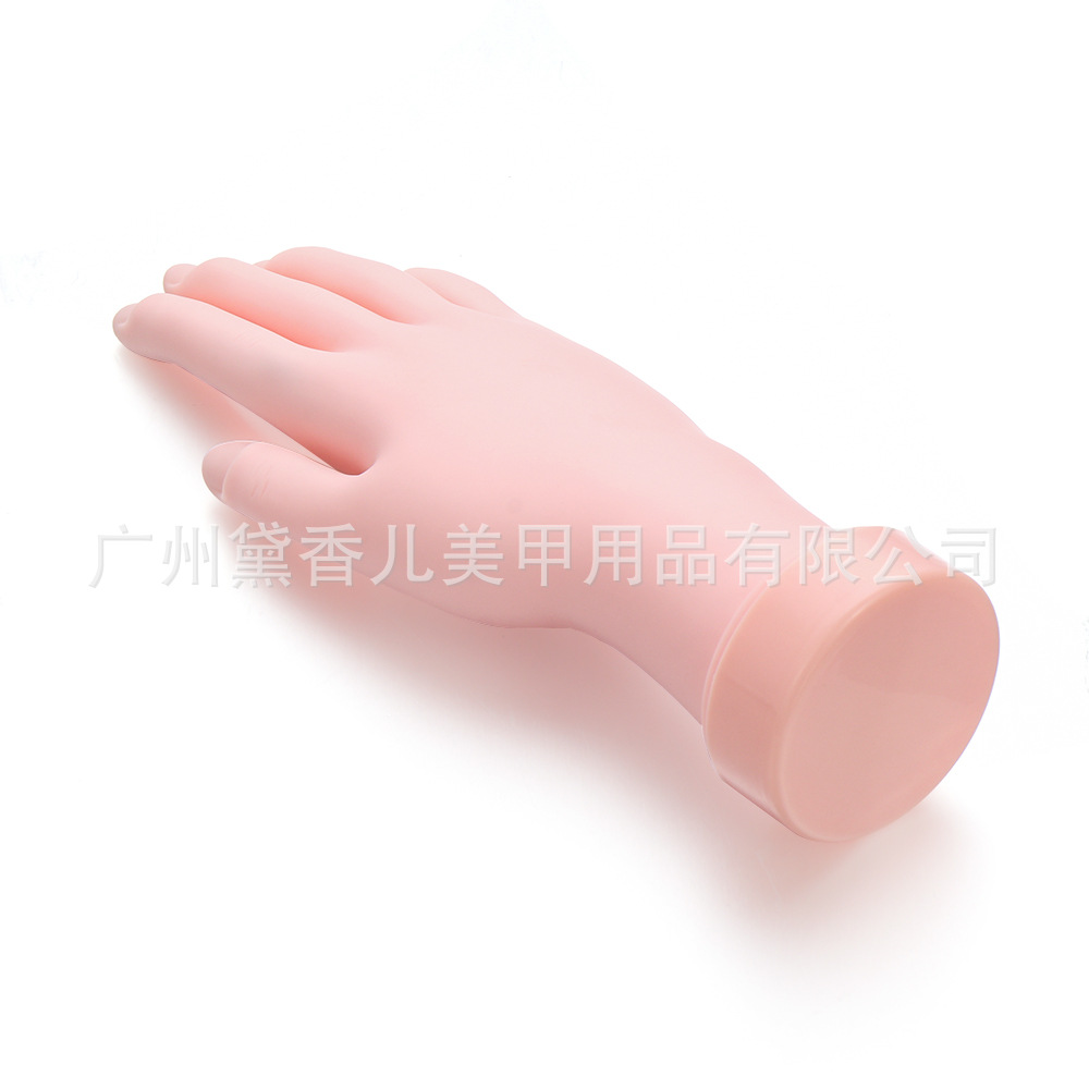 Práctica de Arte de uñas flexible mano falsa mano derecha se puede insertar pieza de uñas práctica especial mano arte de uñas molde de mano que forma la mano falsa