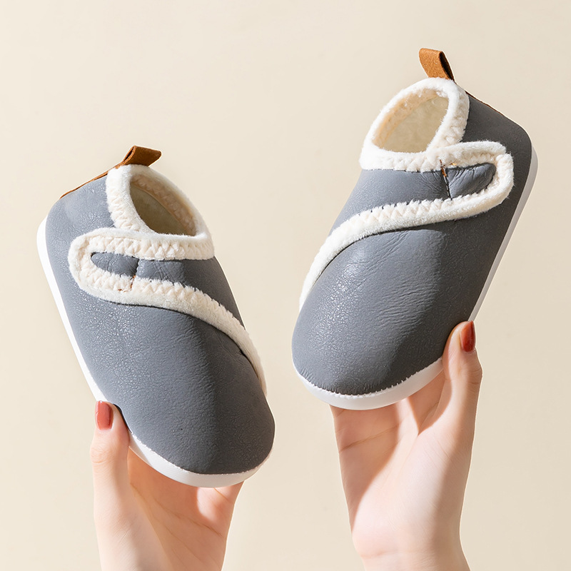 Autumn and Winter Floor Shoes, Kidsren's Home Indoor Socks, Fleece-Lined Floor Socks, Baby Non-Slip Cotton Shoes, Toddler Warm Shoes