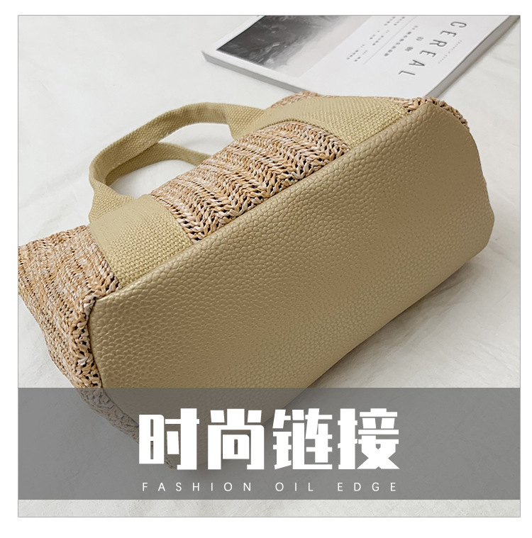 Fashion Leisure Straw Woven Beach Hand Bag display picture 21