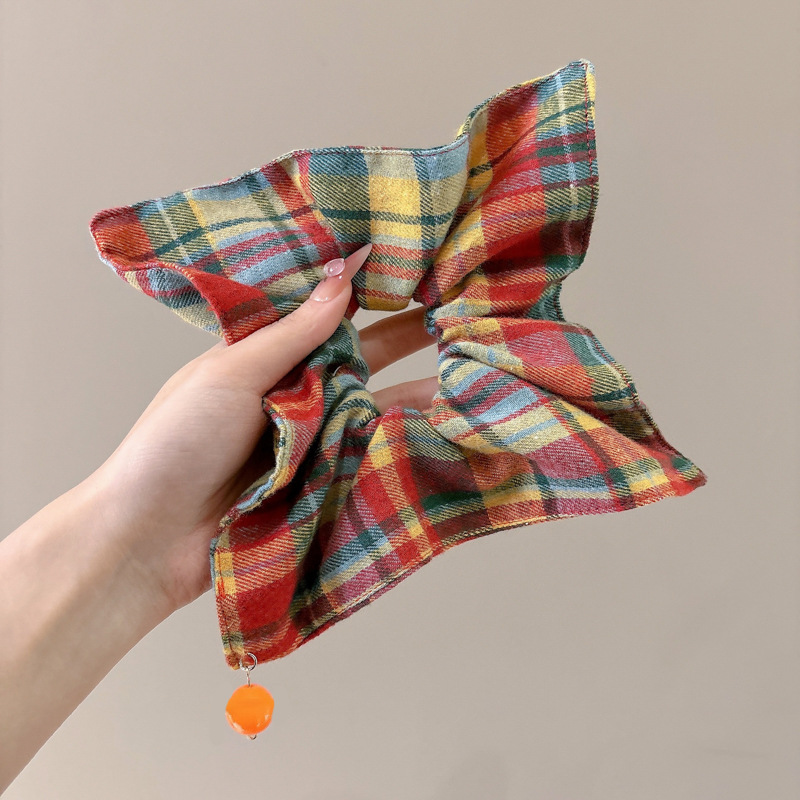 alto valor de color toallas cuadradas de color anillo de cabello de caballo de caballo baja cuerda de cabeza de intestino grueso lindo oso fresco adornamiento de cabello literario