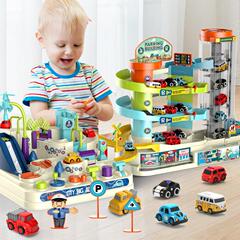 Toys "R" Us 2-in-1 Big Adventure Car Building Set with Lighting and Music Children's Electric Parking Lot