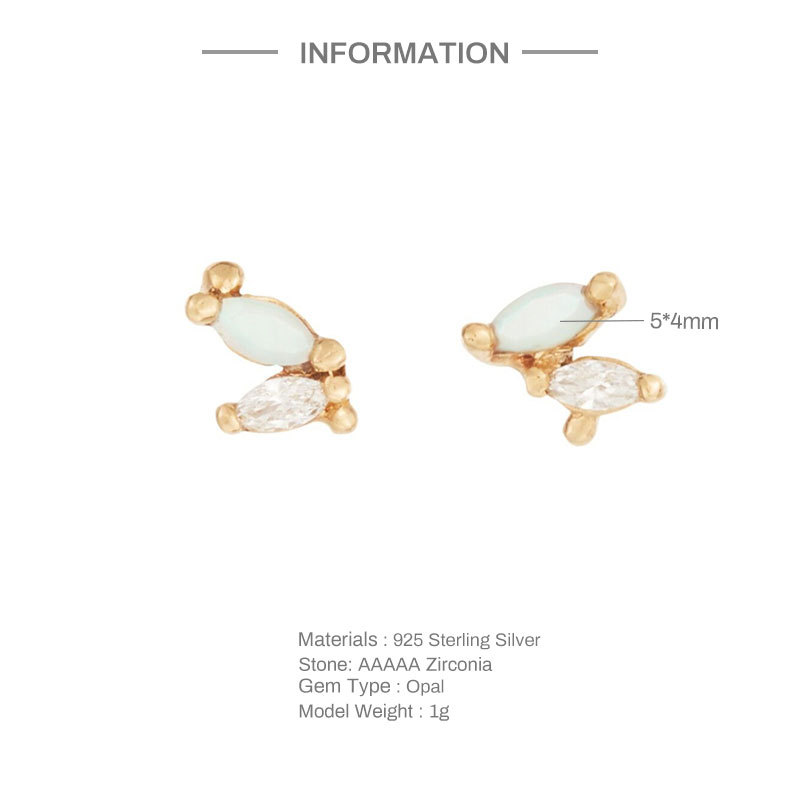 2g Weight Ear Studs Classification 1 Pair Quantity Daily Occasion 925 Sterling Silver Material Geometric Pattern Women's Gender Plating Design Simple Style Style 1 Pair 925 Sterling Silver Geometric Ear Studs 无