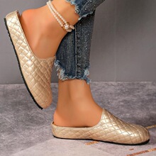 O 45608 Spring New Flat Slippers ��ͷ��Ь ����ѷ�羳ŷ��