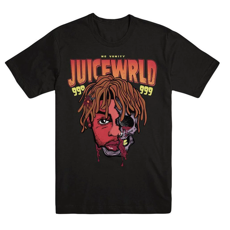 Мужская футболка с коротким рукавом в стиле рэп-хип-хоп Jus Wald Juice WRLD американский ретро уличный стиль