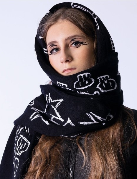 Women's Punk Streetwear Geometric Cotton Polyester Scarf display picture 4
