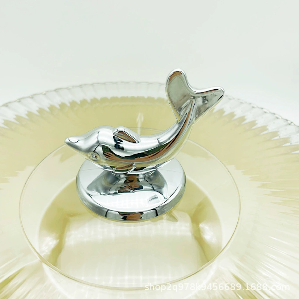 Современные креативные пластиковые поделки с дельфинами с винтовой ручкой крышки горшка Бытовая горшок плита верхняя ручка из бисера аксессуары