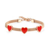 Fashionable bracelet stainless steel heart-shaped heart shaped for beloved, suitable for import, European style, Korean style