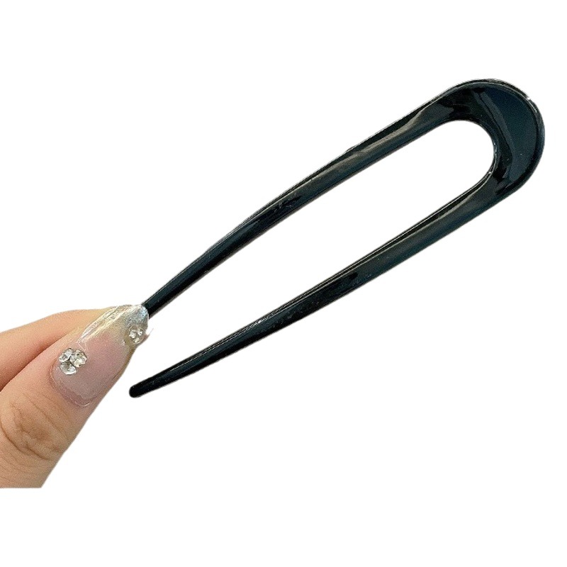 Marubeni Head Artifact New Chinese Style Hairpin Simple Modern U-shaped Hairpin Women's Back-of-the-Head Disc Hair Comb Headwear Hair Hairpin
