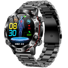 跨境ET482智能手表环无创血糖体温血压尿素心电智能手表环开 模订