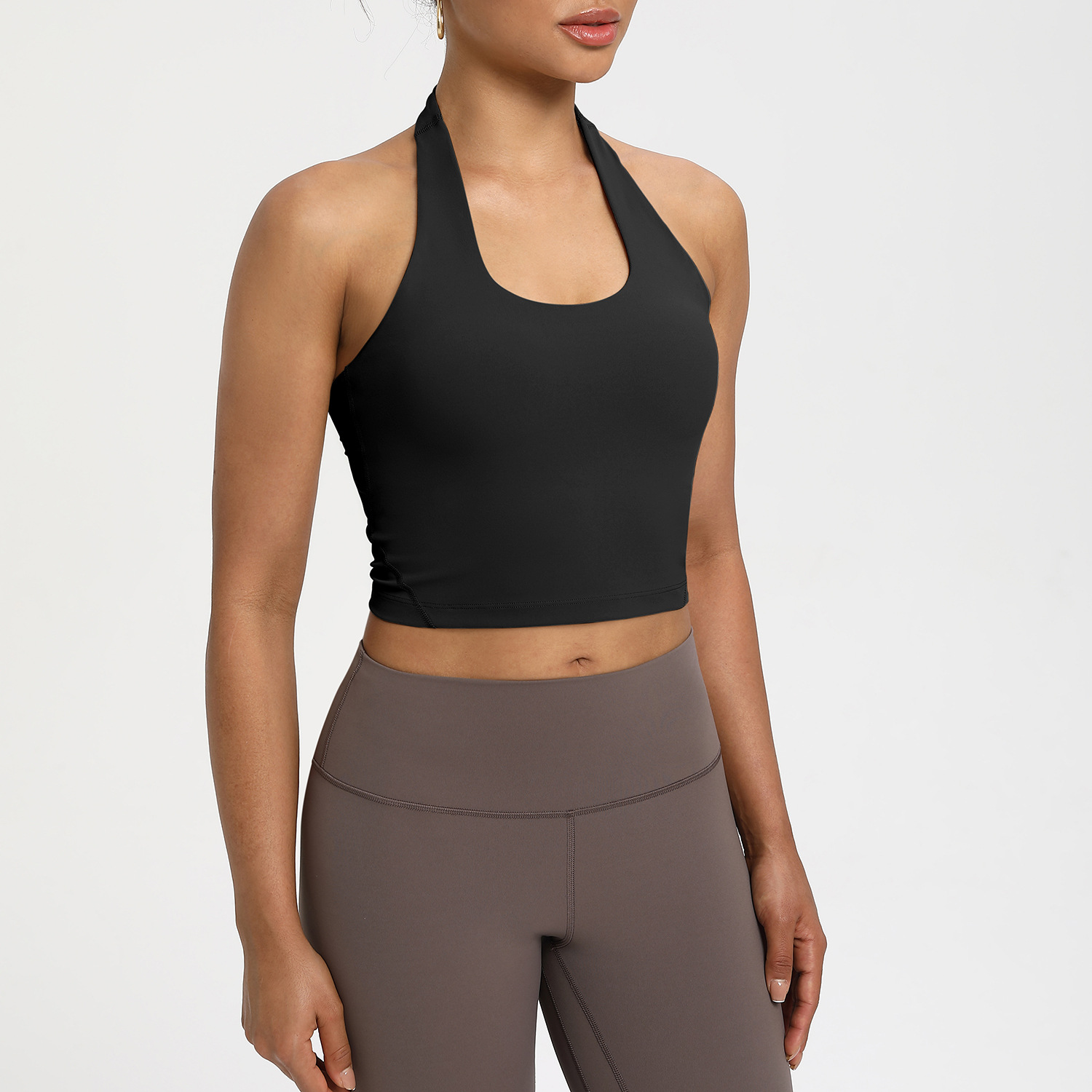 Athena Lulu Women's Sports Bra Nlllt All-In-One Halter Bra Sports Quick-Drying Yoga Vest