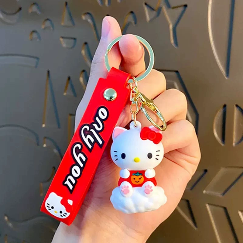 Кулон на брелке (Sanrio) Набор милых силиконовых подвесок — мягкие резиновые талисманчики, подарок на день рождения, различные персонажи