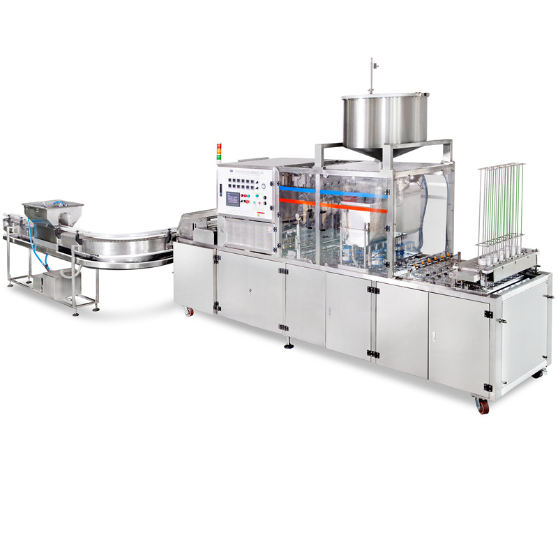 定制液体灌装机机 半液体灌装机 自动式液体灌装机凉糕灌装封口机