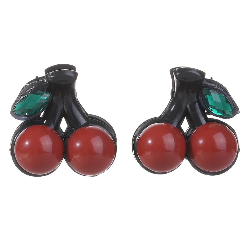 Hermosos clips de pelo de cereza, clips de agarre lateral femenino, clips de cabello de mitad de frente, clips de frangeo, clips de cabello de princesa, clips de tiburón