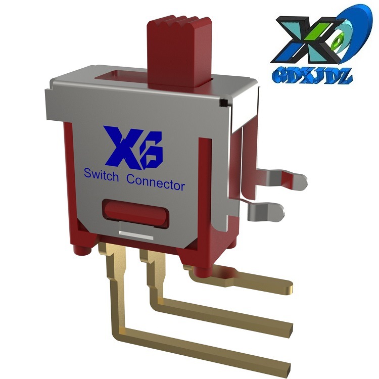 供应波动开关侧拨2位 侧面2档拨动开关大电流 滑动开关2档大功率