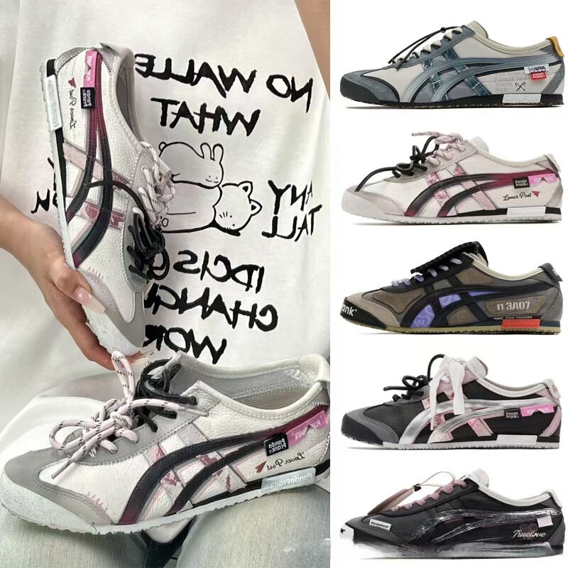 Original Foreign Trade Onitsuka Tiger Men's and Women's Shoes Mexico66 Prank Pioneer Knight Sneakers, Fashionable and Comfortable