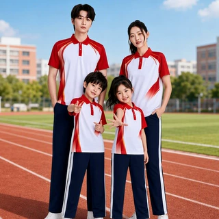 夏季运动会班服校服套装中小学生男女同款短袖T恤团体服厂家直销