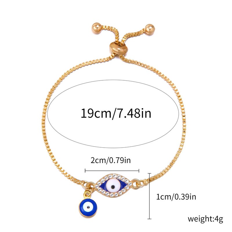 欧米の人気商品の透かし彫りの目のブレスレットの悪魔の目はダイヤモンドを入れてブレスレットのファッション的な青い目のブレスレットを引き出します。|undefined