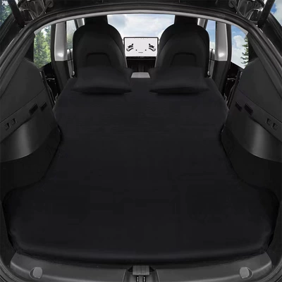 Other Automotive Interior Supplies: rear sleeping trunk car - tesla-y-special-mysterious-black-plane-movable-pillowair-inflatable-pump