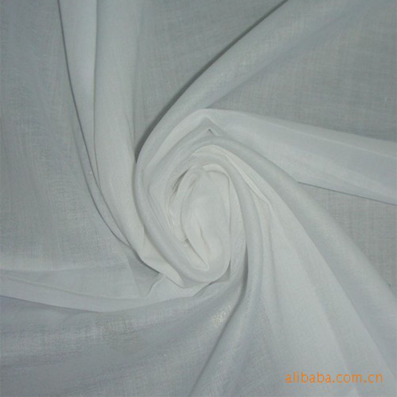 现货巴黎纱布料80支精梳半透明时尚围巾女装衬衫面料绣花底布