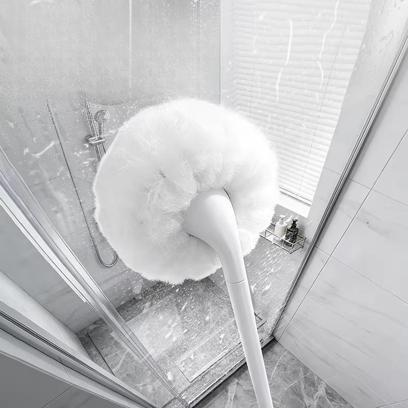 Bathtub brush for home use in the bathroom, cloud-shaped with long handle, multi-functional cleaning brush for no dead angles, practical for cleaning toilets