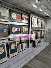 抽拉挂画展示架　画框推拉柜展示架　海报展柜　平推拉瓷砖展架