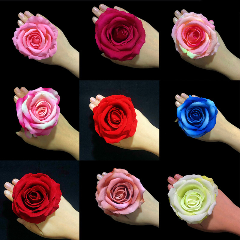 Xinjiang dance finger flower head flower hat flower dancing hand flower stage performance ring rose Xinjiang hat hairpin flower